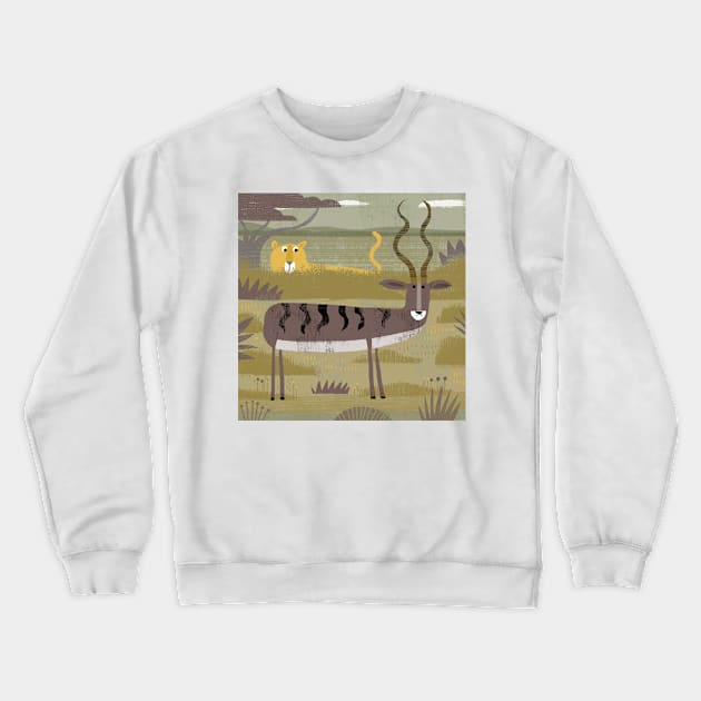 Dinnertime! Crewneck Sweatshirt by Gareth Lucas